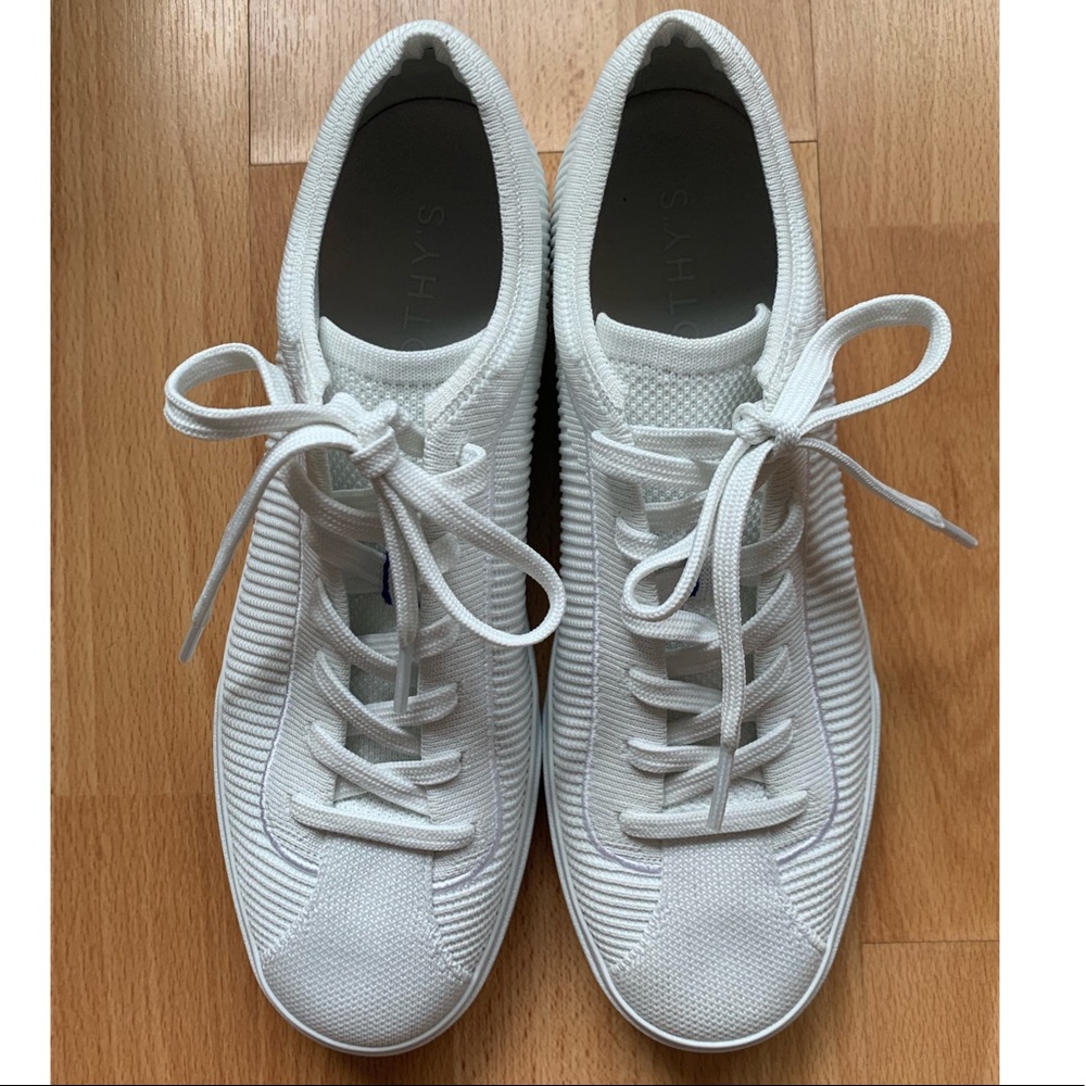 Rothy’s The Lace Up, Bright White, size 10